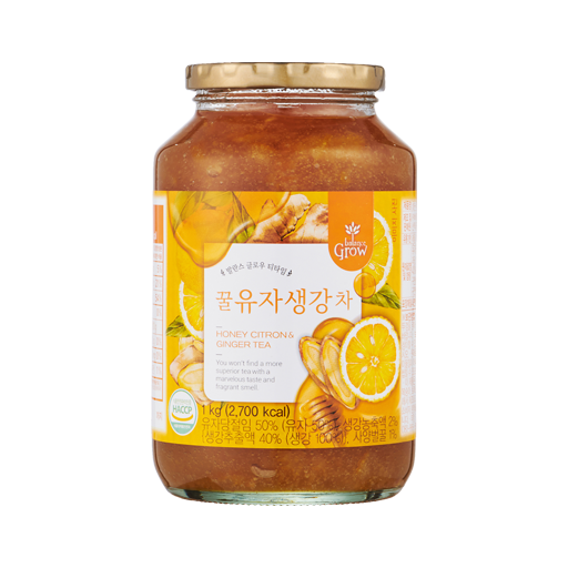 꿀유자생강차