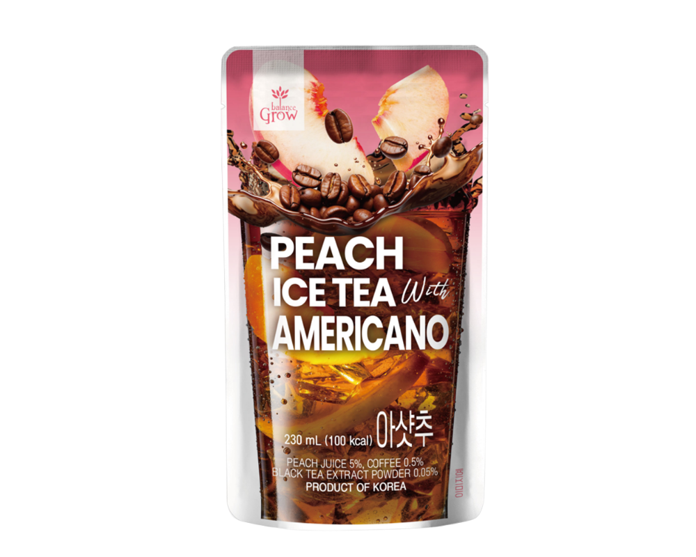 Peach Ice Tea with Americano