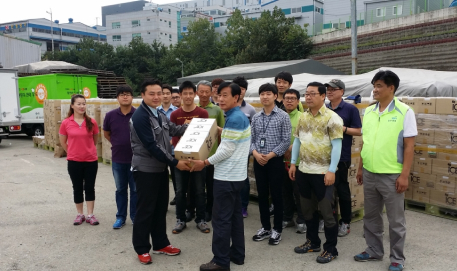 바이오포트코리아의 푸드뱅크 음료기부